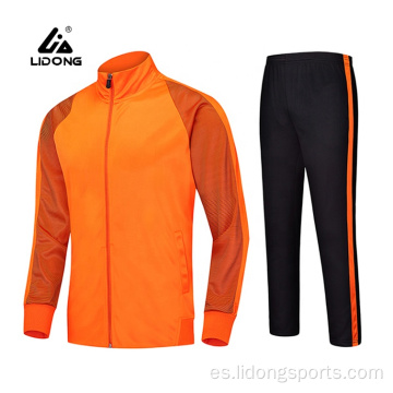 Traje de pista deportiva para jogging de chándal 100% poliéster personalizado